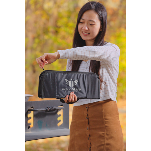 Redwood 10-Piece Stainless Steel BBQ Set w/ Carrying Bag