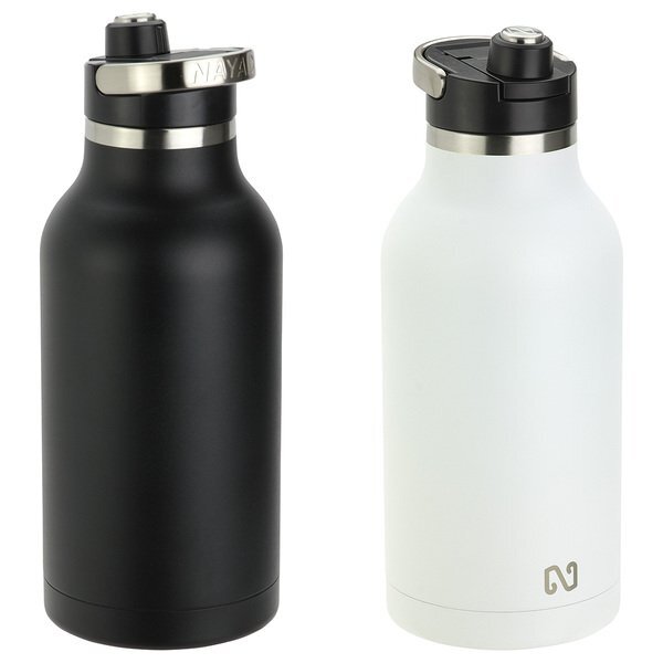 Nayad® Traveler Stainless Double Wall Bottle w/ Twist-Top Spout, 64oz.