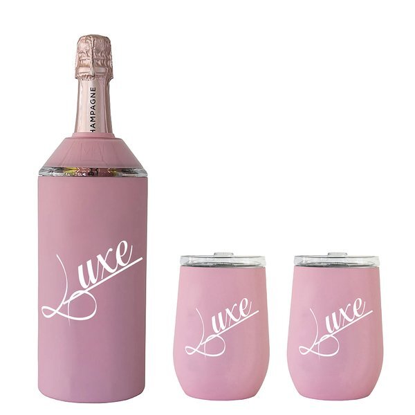 Vinglacé® Wine Bottle Insulator & 2 Tumbler Gift Set