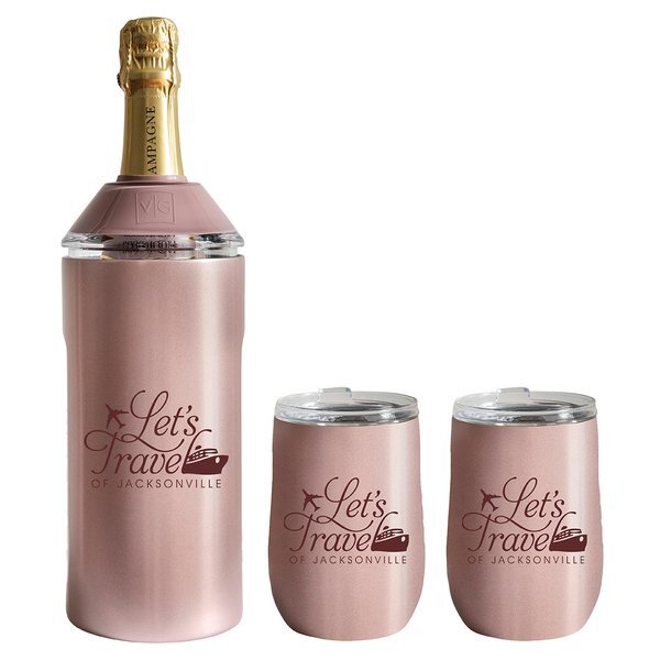 Vinglacé® Wine Bottle Insulator & 2 Tumbler Gift Set