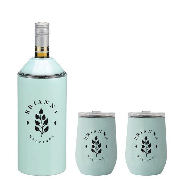 Vinglacé® Wine Bottle Insulator & 2 Tumbler Gift Set