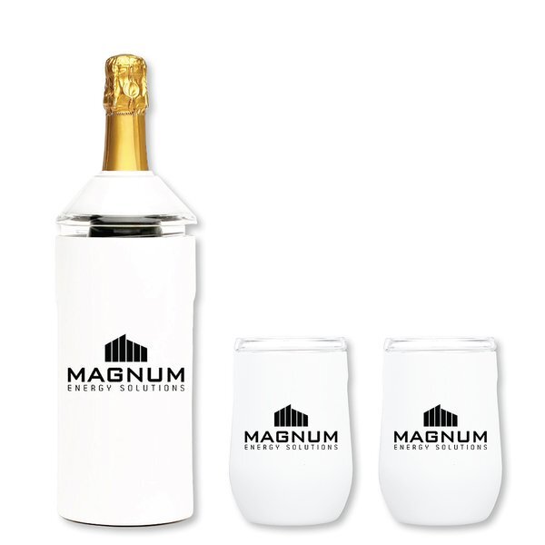 Vinglacé® Wine Bottle Insulator & 2 Tumbler Gift Set