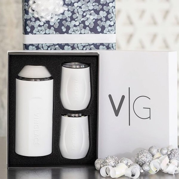 Vinglacé® Wine Bottle Insulator & 2 Tumbler Gift Set