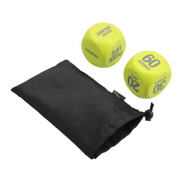 Two-Piece Exercise Dice Set w/ Pouch