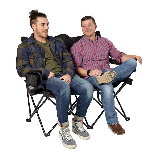 Double Seater Polyester Folding Chair