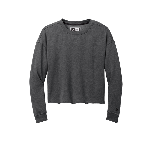 New Era® Tri-Blend Fleece Ladies' Crop Crew