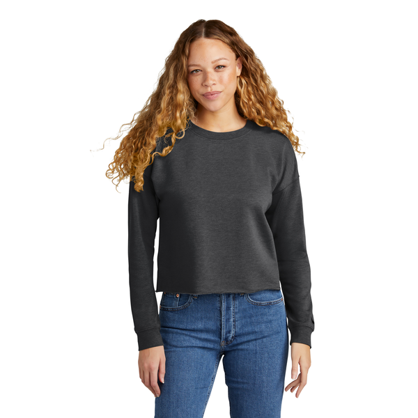 New Era® Tri-Blend Fleece Ladies' Crop Crew