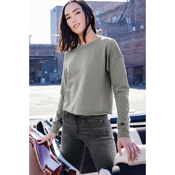 New Era® Tri-Blend Fleece Ladies' Crop Crew