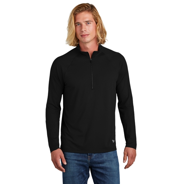 New Era® Power Poly/Spandex Men's 1/2 Zip