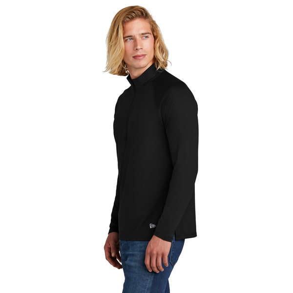 New Era® Power Poly/Spandex Men's 1/2 Zip