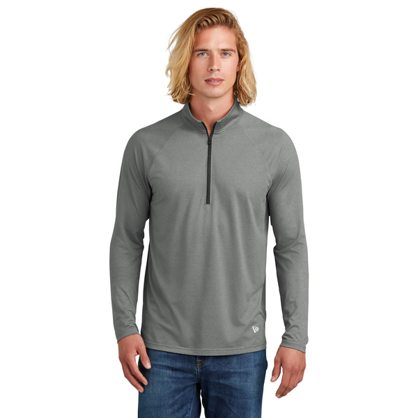 New Era® Power Poly/Spandex Men's 1/2 Zip
