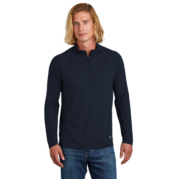 New Era® Power Poly/Spandex Men's 1/2 Zip