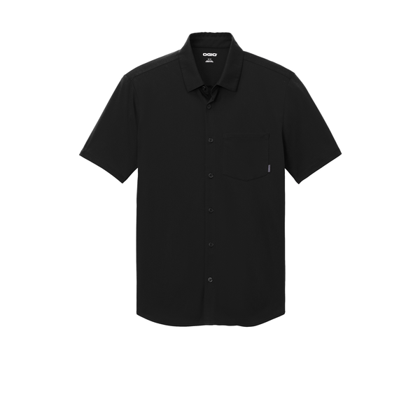 OGIO® Extend Poly/Cotton Knit Short Sleeve Men's Button-Up