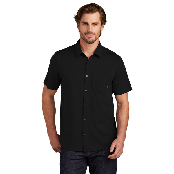 OGIO® Extend Poly/Cotton Knit Short Sleeve Men's Button-Up