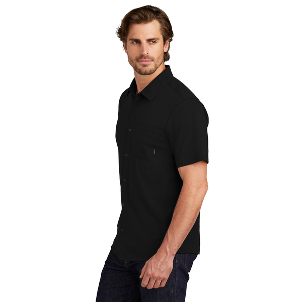 OGIO® Extend Poly/Cotton Knit Short Sleeve Men's Button-Up