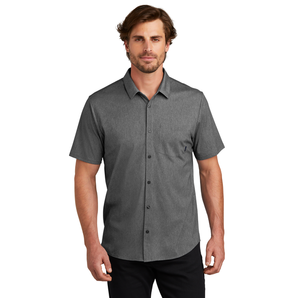 OGIO® Extend Poly/Cotton Knit Short Sleeve Men's Button-Up