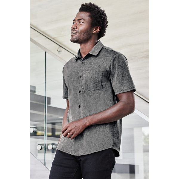 OGIO® Extend Poly/Cotton Knit Short Sleeve Men's Button-Up