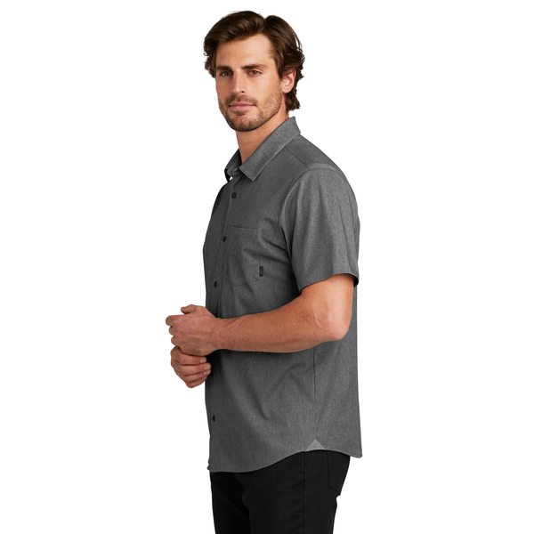 OGIO® Extend Poly/Cotton Knit Short Sleeve Men's Button-Up