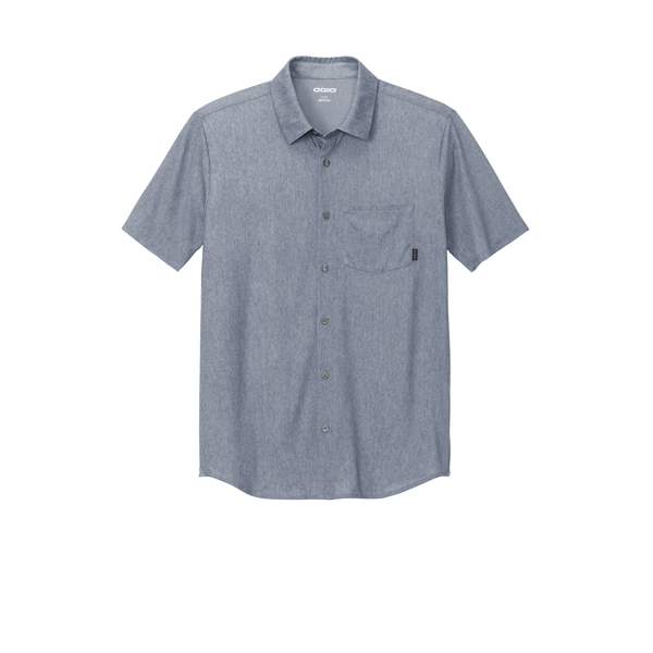 OGIO® Extend Poly/Cotton Knit Short Sleeve Men's Button-Up
