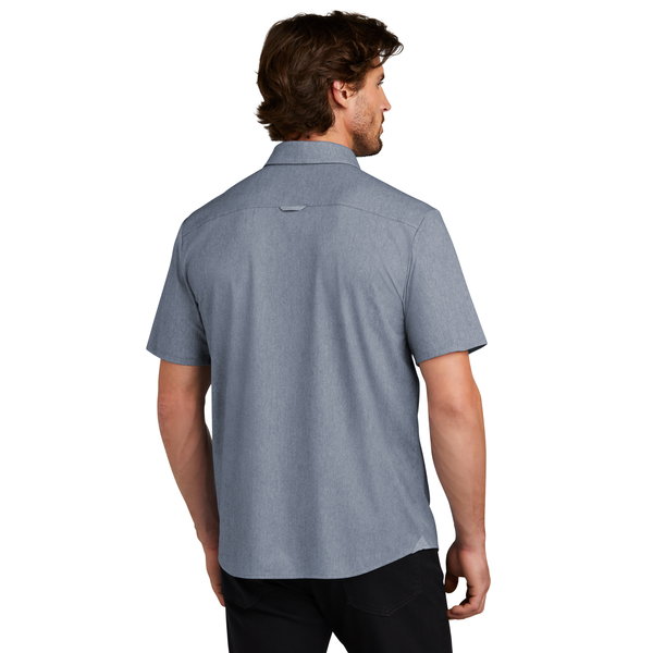OGIO® Extend Poly/Cotton Knit Short Sleeve Men's Button-Up