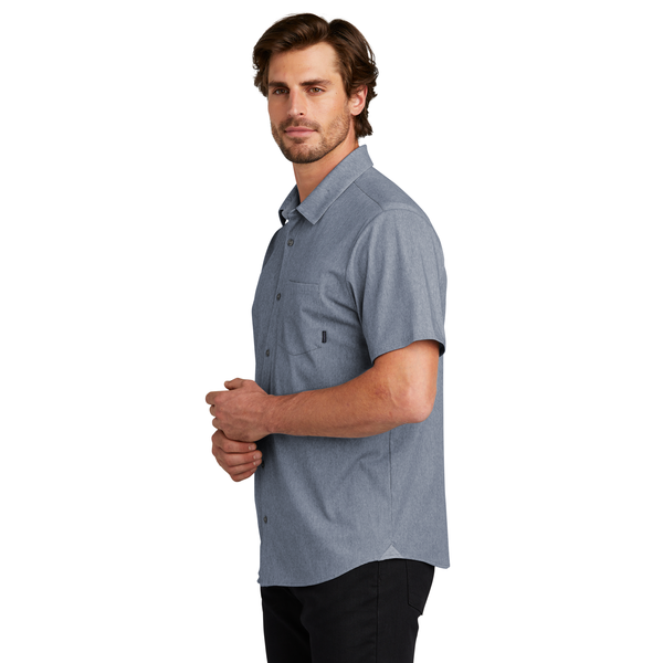 OGIO® Extend Poly/Cotton Knit Short Sleeve Men's Button-Up