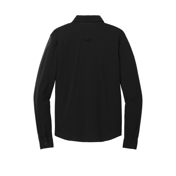 OGIO® Extend Poly/Cotton Knit Long Sleeve Men's Button-Up