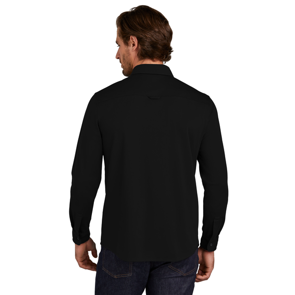 OGIO® Extend Poly/Cotton Knit Long Sleeve Men's Button-Up