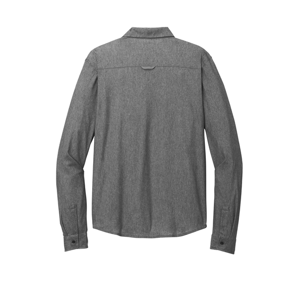 OGIO® Extend Poly/Cotton Knit Long Sleeve Men's Button-Up