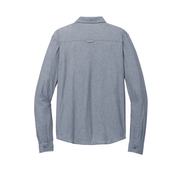 OGIO® Extend Poly/Cotton Knit Long Sleeve Men's Button-Up