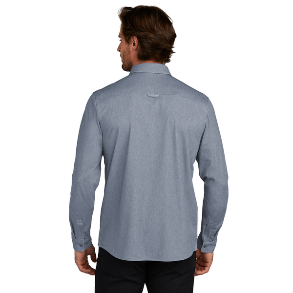 OGIO® Extend Poly/Cotton Knit Long Sleeve Men's Button-Up