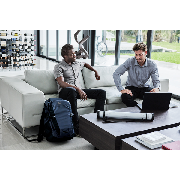 OGIO® Extend Poly/Cotton Knit Long Sleeve Men's Button-Up