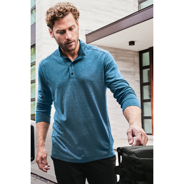 OGIO® Command Poly/Merino Wool Men's 1/4 Snap