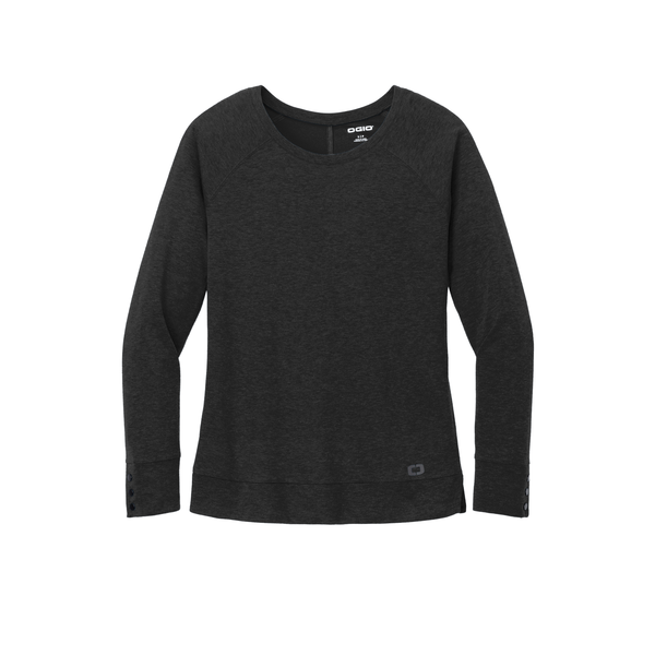 OGIO® Command Poly/Merino Wool Long Sleeve Scoop Neck Ladies' Tee