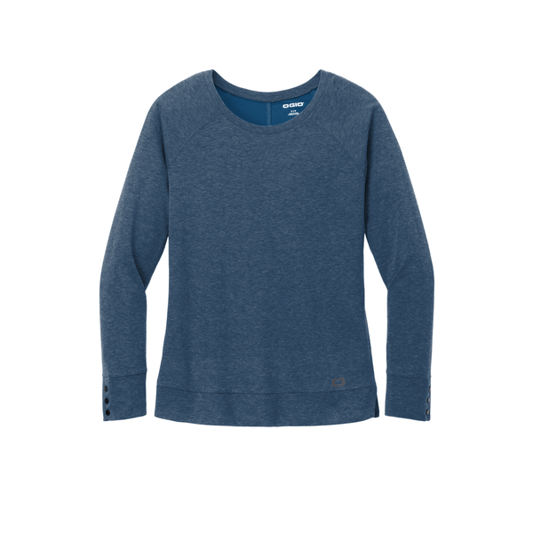 OGIO® Command Poly/Merino Wool Long Sleeve Scoop Neck Ladies' Tee