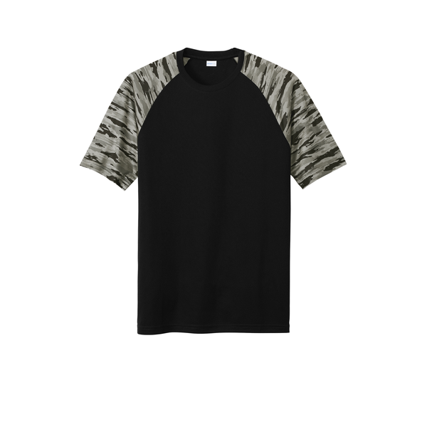 Sport-Tek® Drift Polyester Camo Colorblock Unisex Tee