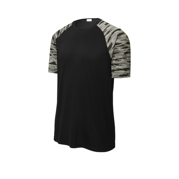 Sport-Tek® Drift Polyester Camo Colorblock Unisex Tee