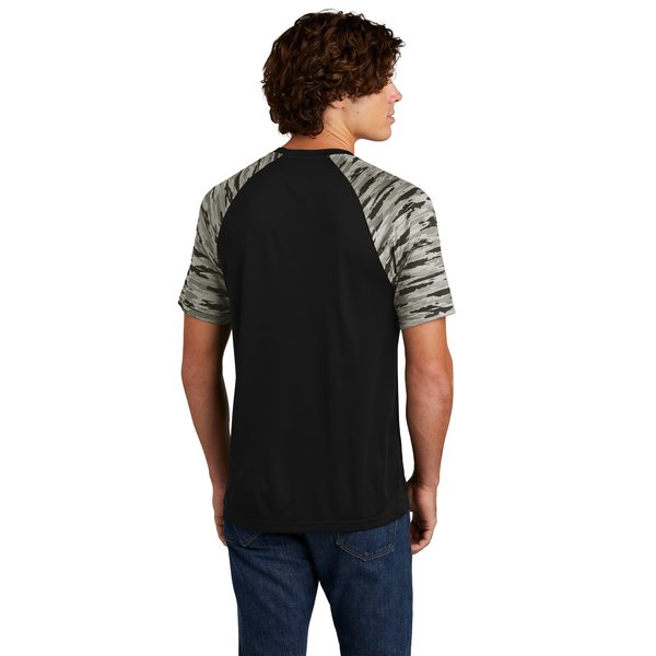 Sport-Tek® Drift Polyester Camo Colorblock Unisex Tee