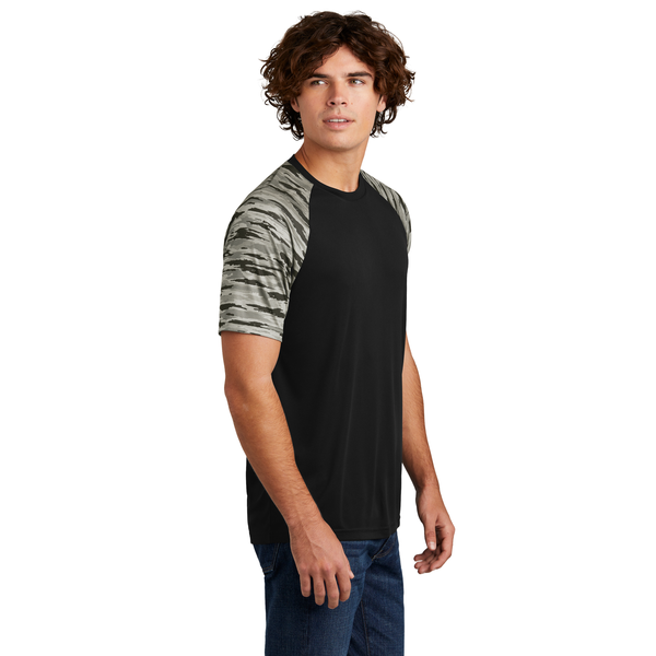 Sport-Tek® Drift Polyester Camo Colorblock Unisex Tee