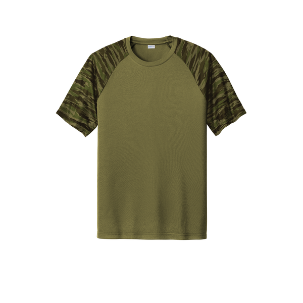 Sport-Tek® Drift Polyester Camo Colorblock Unisex Tee