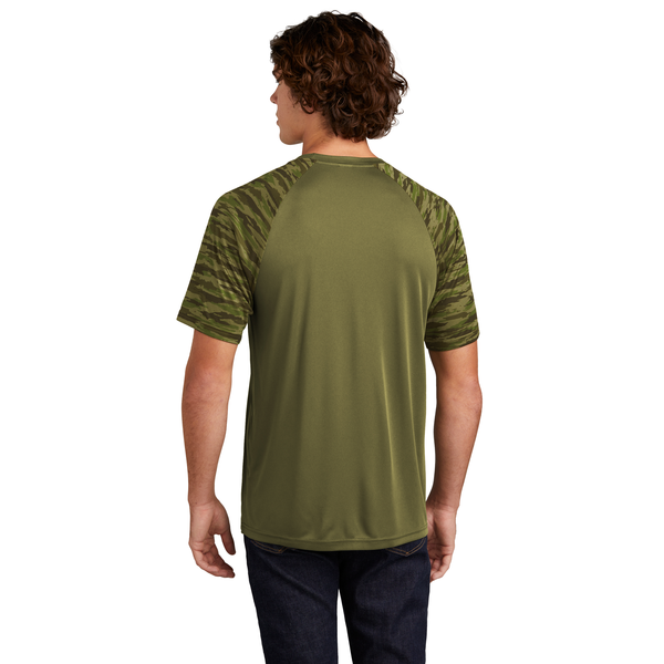 Sport-Tek® Drift Polyester Camo Colorblock Unisex Tee