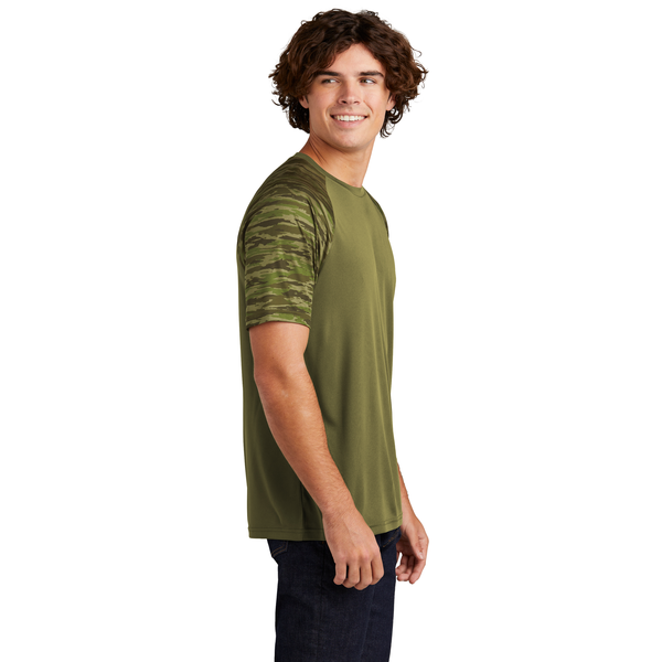 Sport-Tek® Drift Polyester Camo Colorblock Unisex Tee