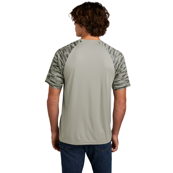 Sport-Tek® Drift Polyester Camo Colorblock Unisex Tee