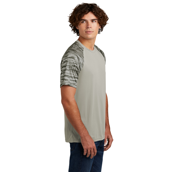 Sport-Tek® Drift Polyester Camo Colorblock Unisex Tee