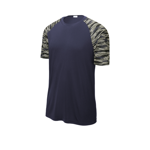 Sport-Tek® Drift Polyester Camo Colorblock Unisex Tee