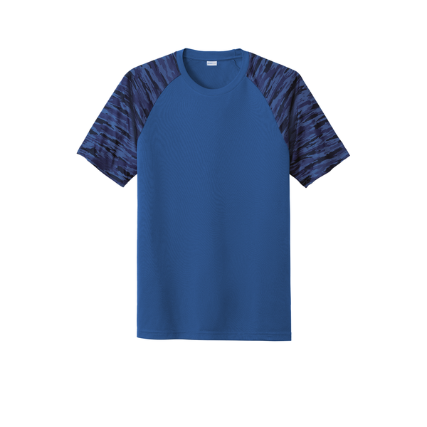 Sport-Tek® Drift Polyester Camo Colorblock Unisex Tee