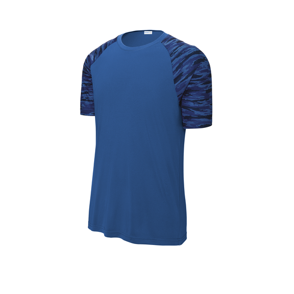 Sport-Tek® Drift Polyester Camo Colorblock Unisex Tee