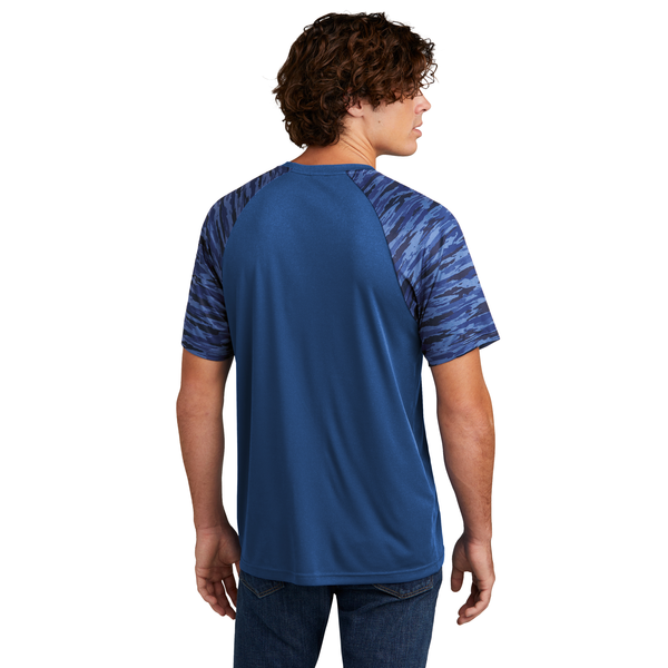Sport-Tek® Drift Polyester Camo Colorblock Unisex Tee