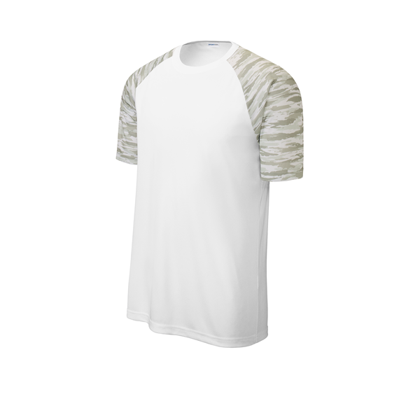 Sport-Tek® Drift Polyester Camo Colorblock Unisex Tee
