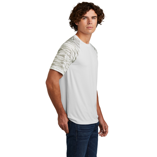 Sport-Tek® Drift Polyester Camo Colorblock Unisex Tee