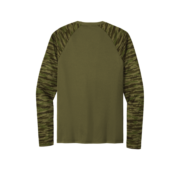 Sport-Tek® Drift Polyester Camo Colorblock Unisex Long Sleeve Tee